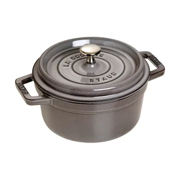 Staub okrągły garnek żeliwny La Cocotte 2,2 L - Grafitowy - STAUB