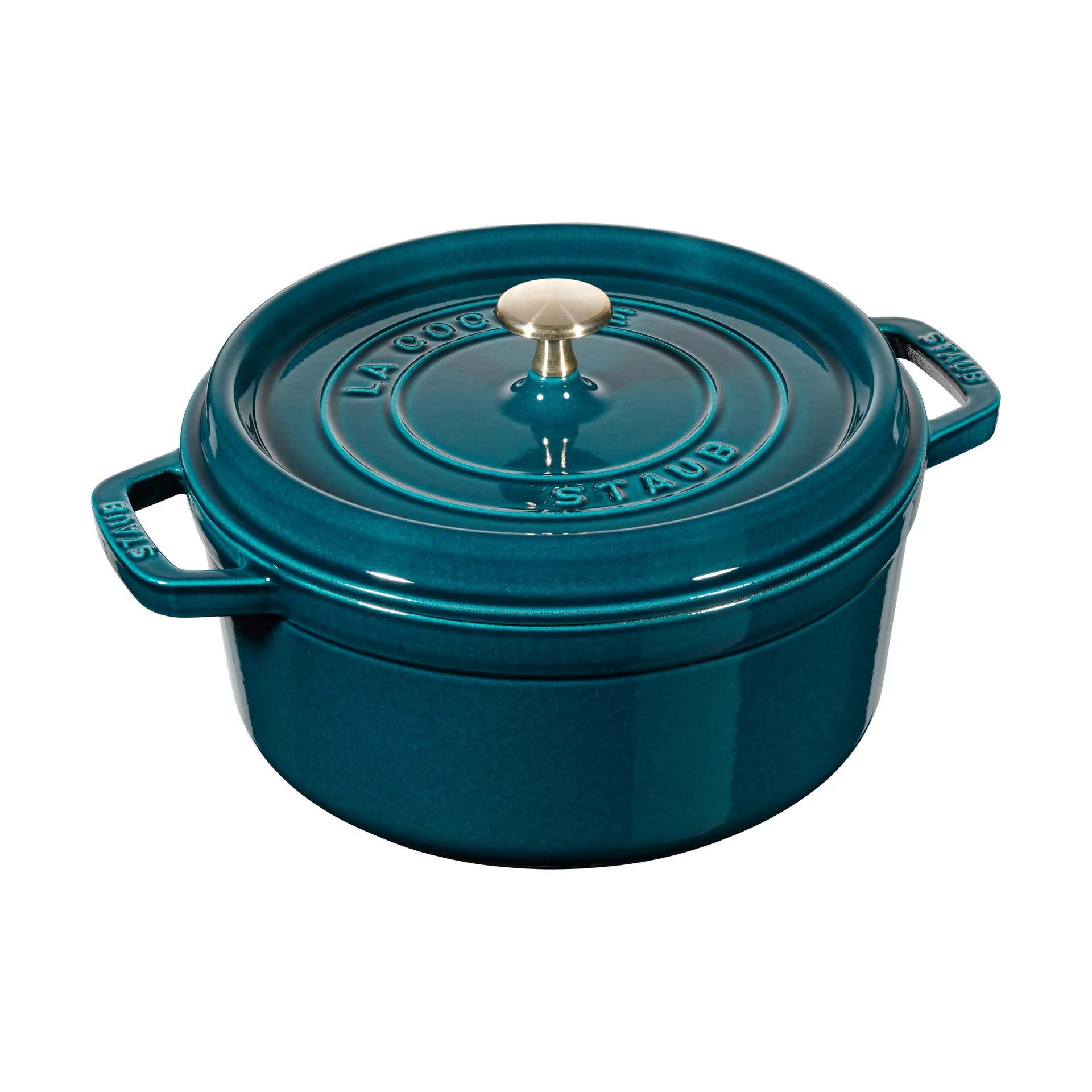Staub okrągły garnek żeliwny La Cocotte 2,2 L, La Mer STAUB