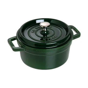 Staub okrągły garnek żeliwny La Cocotte 2,6 L - Bazyliowa zieleń - STAUB