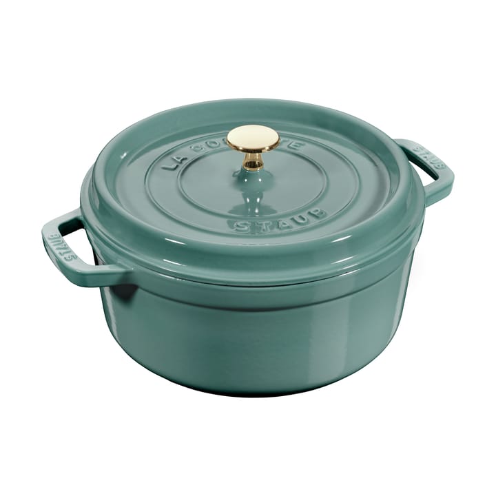 Staub okrągły garnek żeliwny La Cocotte 3,8 L - Eukaliptus - STAUB