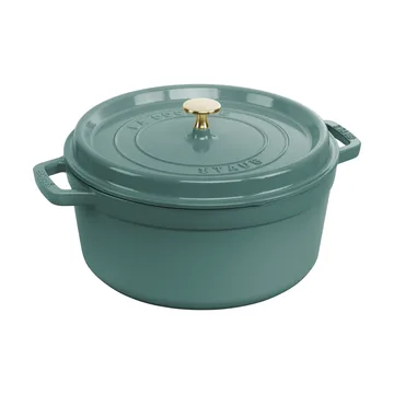 Staub okrągły garnek żeliwny La Cocotte 5,2 L - Eukaliptus - STAUB