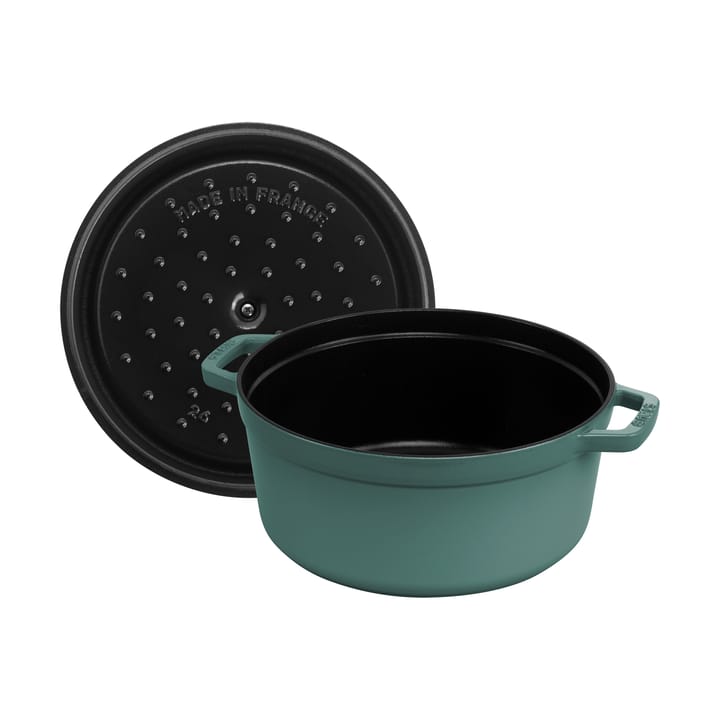 Staub okrągły garnek żeliwny La Cocotte 5,2 L, Eukaliptus STAUB