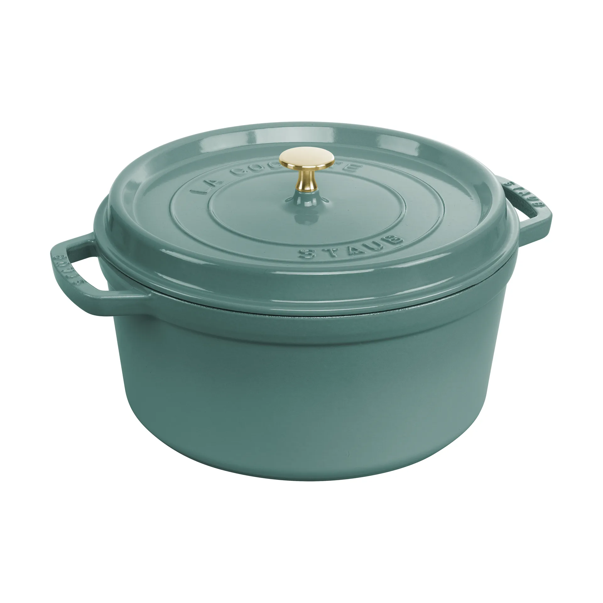 Staub okrągły garnek żeliwny La Cocotte 6,7 L, Eukaliptus STAUB
