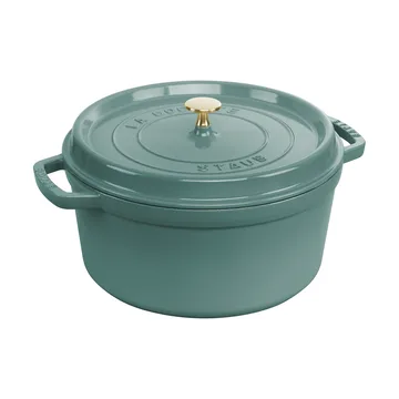 Staub okrągły garnek żeliwny La Cocotte 6,7 L - Eukaliptus - STAUB