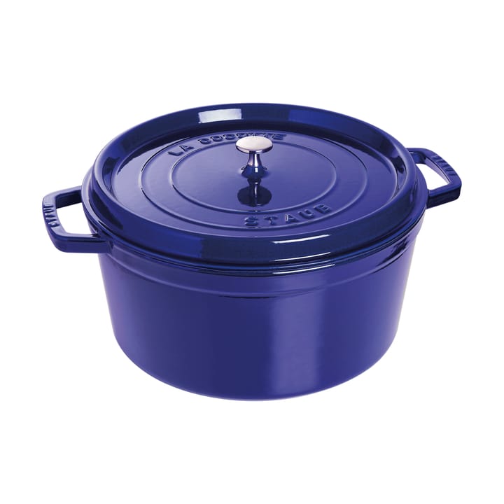 Staub okrągły garnek żeliwny La Cocotte 8,4 L - Ciemnoniebieski - STAUB