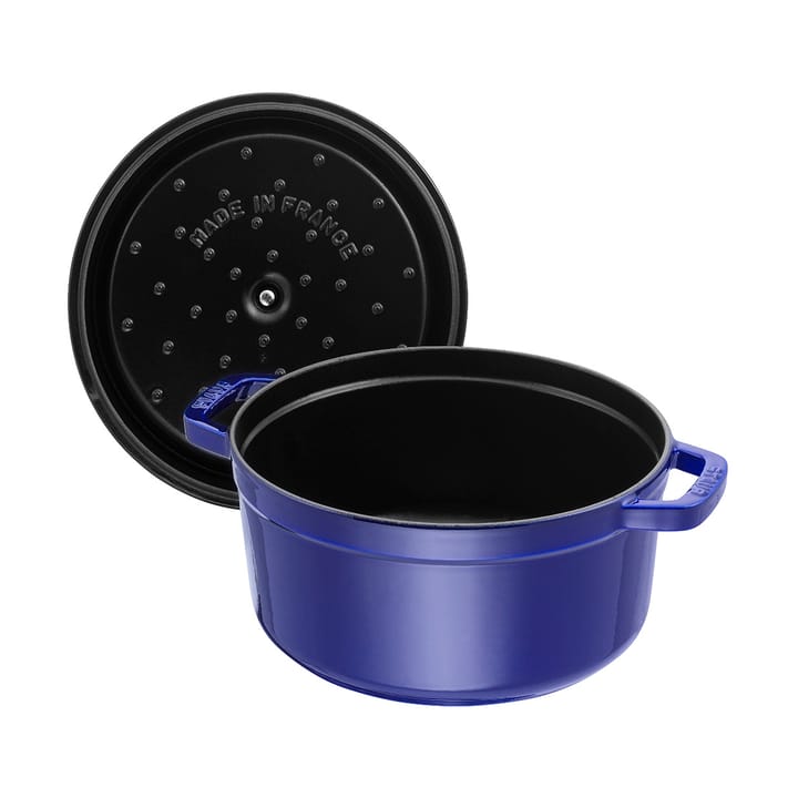 Staub okrąg�ły garnek żeliwny La Cocotte 8,4 L, Ciemnoniebieski STAUB