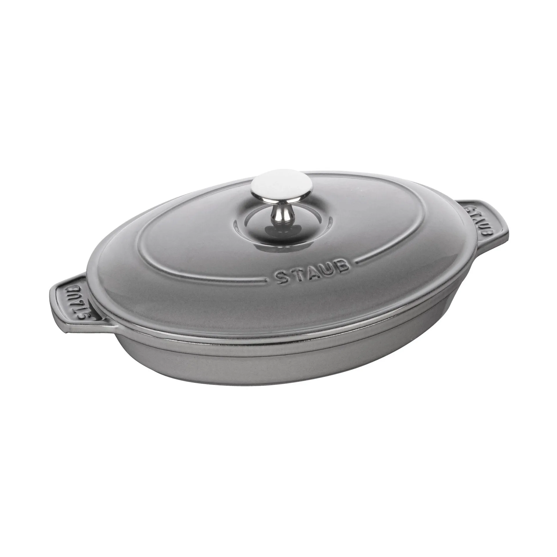 Staub owalne naczynie do zapiekania z pokrywką  23 cm, Grafitowy STAUB