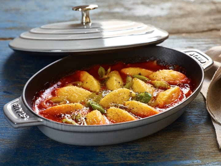 Staub owalne naczynie do zapiekania z pokrywką  23 cm, Grafitowy STAUB