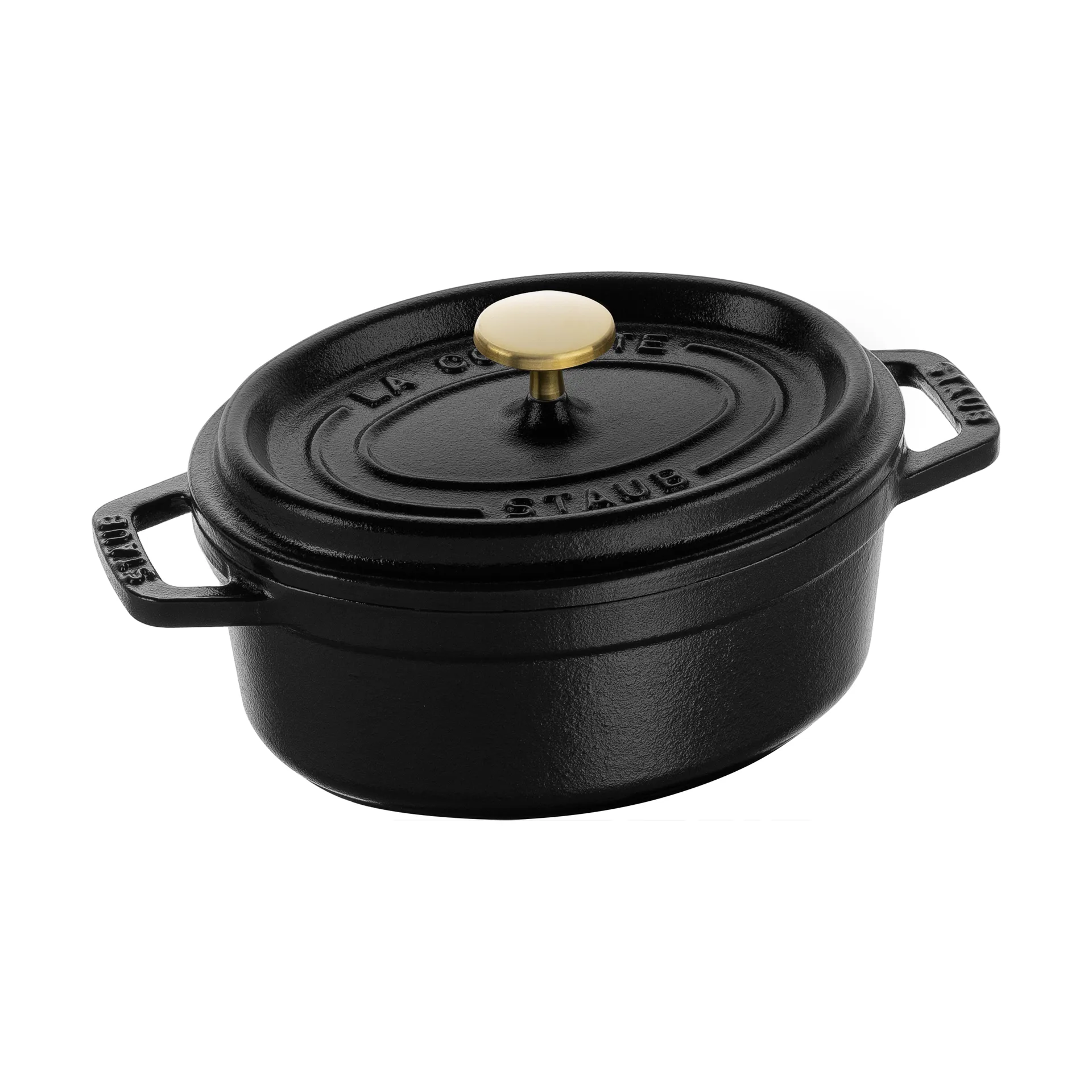 Staub owalny garnek żeliwny La Cocotte 0,6 L, Czarny STAUB