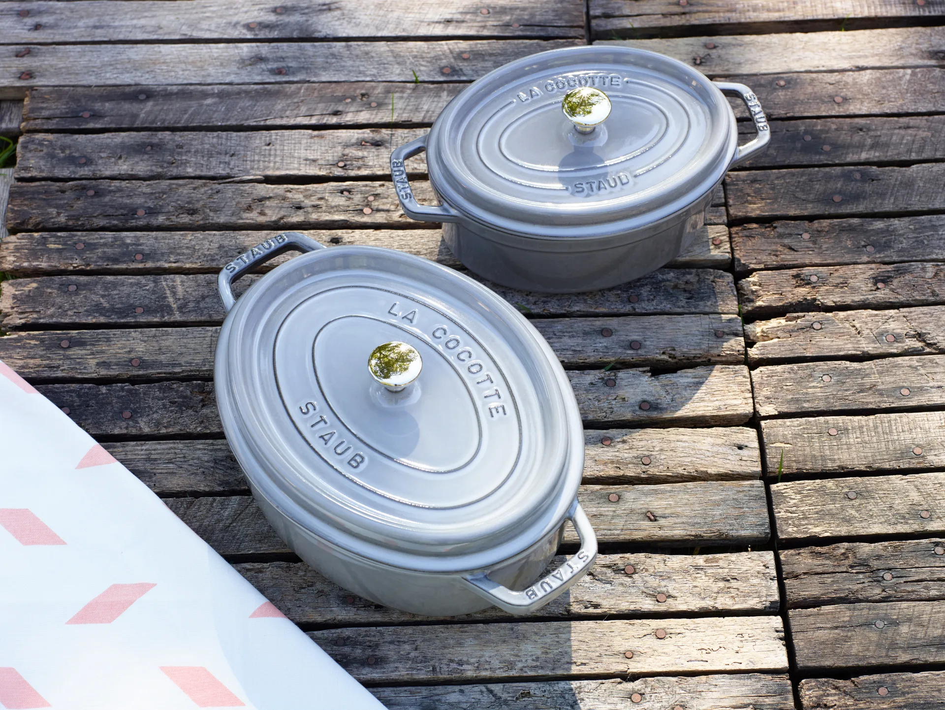 Staub owalny garnek żeliwny La Cocotte 0,6 L, Grafitowy szary STAUB