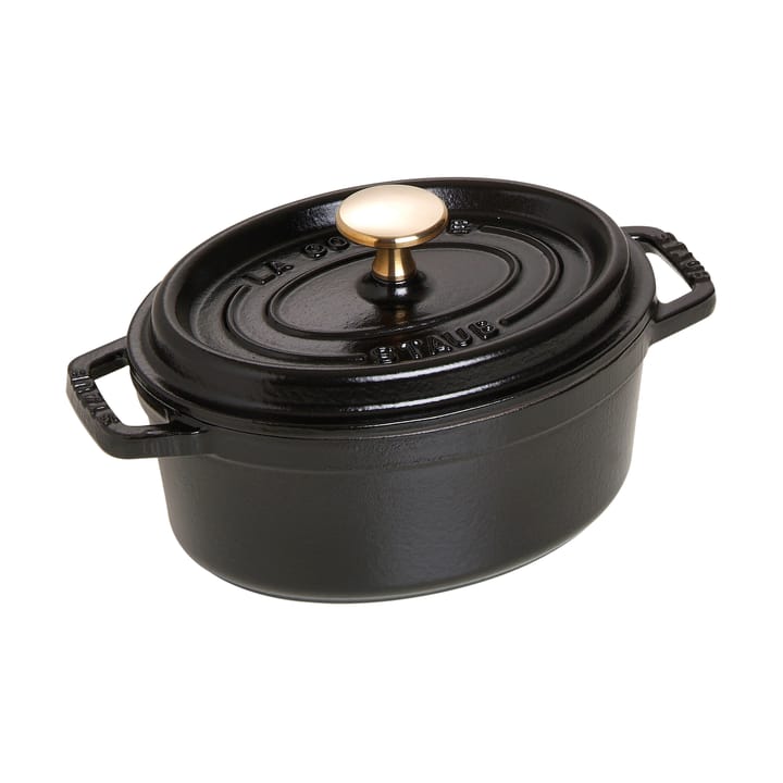 Staub owalny garnek żeliwny La Cocotte 1 L - Czarny - STAUB
