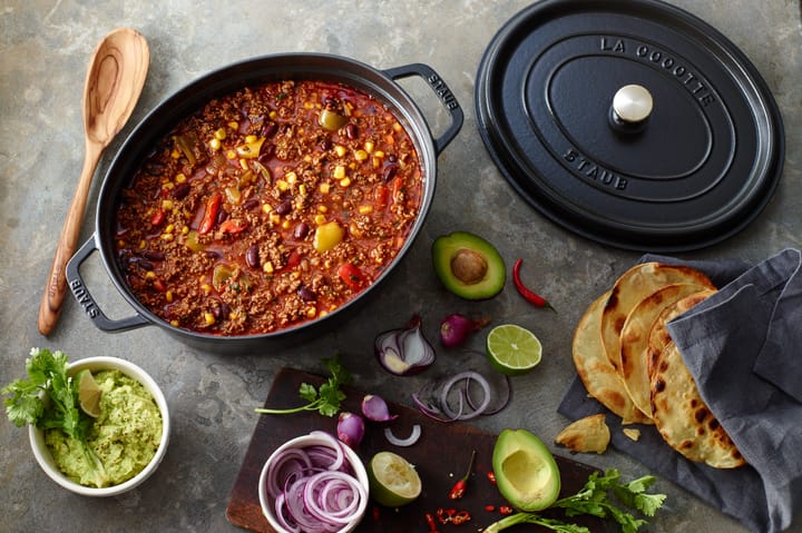 Staub owalny garnek żeliwny La Cocotte 1 L, Czarny STAUB