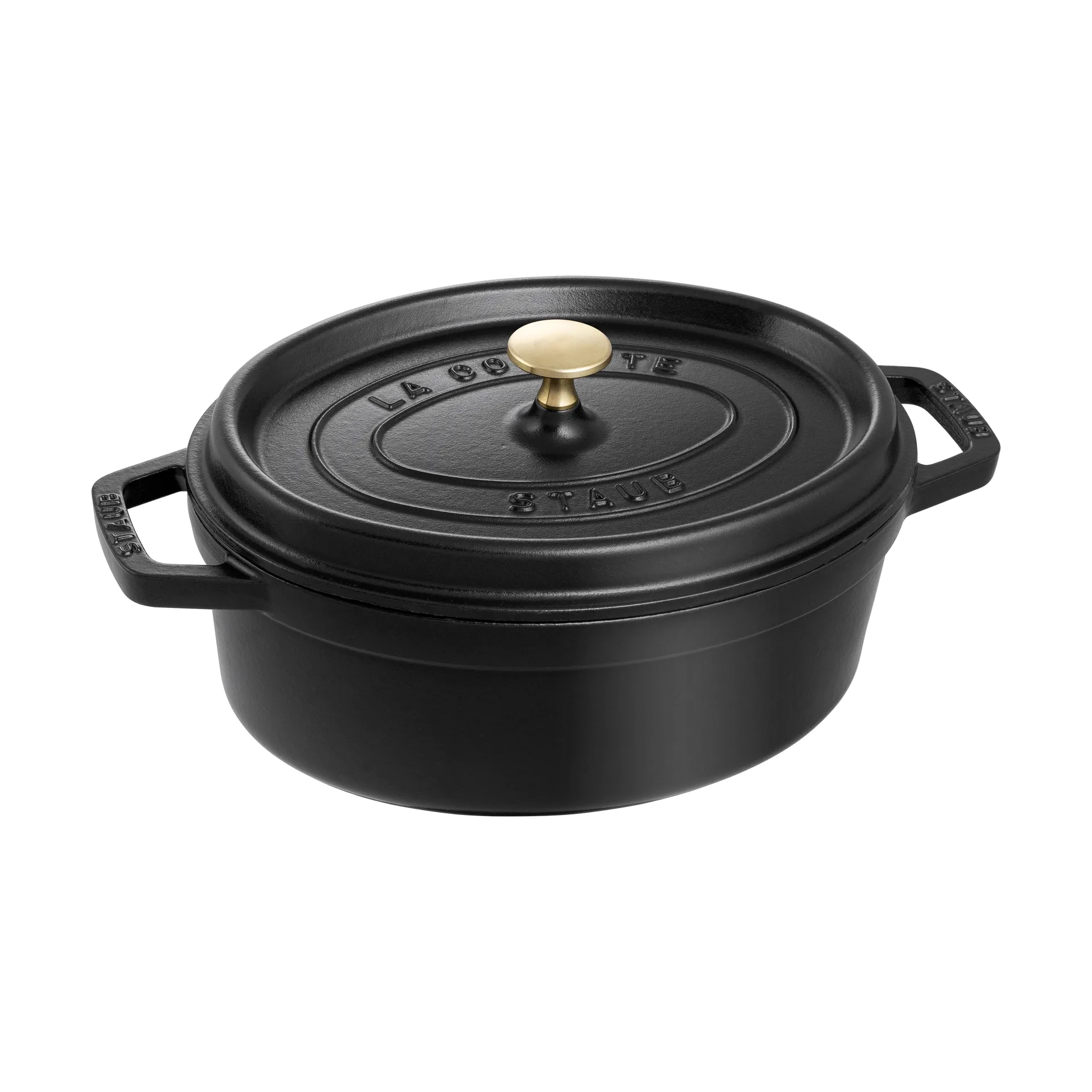 Staub owalny garnek żeliwny La Cocotte 3,2 L, Czarny STAUB