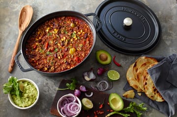 Staub owalny garnek żeliwny La Cocotte 3,2 L - Czarny - STAUB