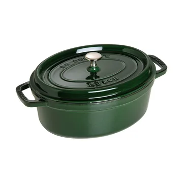 Staub owalny garnek żeliwny La Cocotte 4,2 L - Bazyliowa zieleń - STAUB