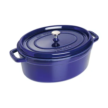 Staub owalny garnek żeliwny La Cocotte 6,7 L - Ciemnoniebieski - STAUB