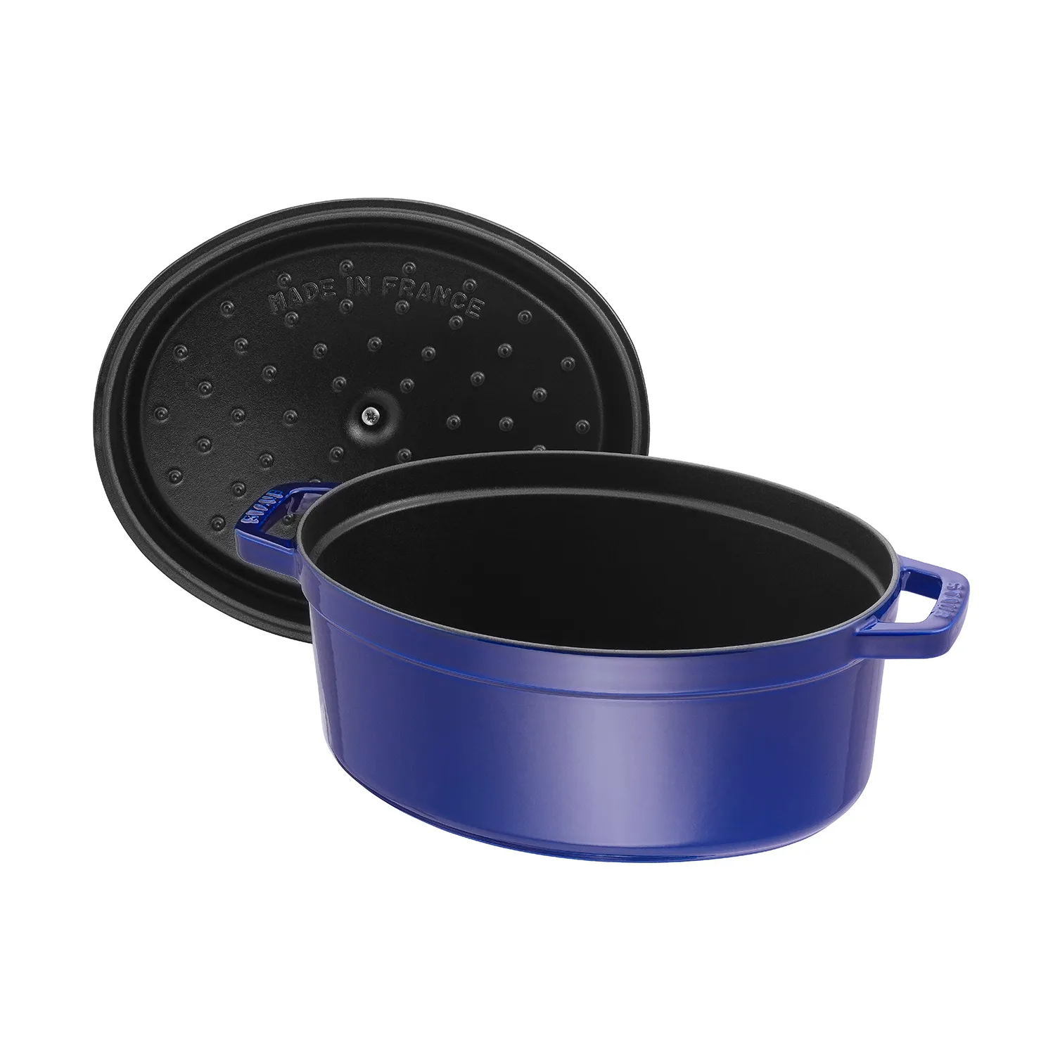 Staub owalny garnek żeliwny La Cocotte 6,7 L, Ciemnoniebieski STAUB