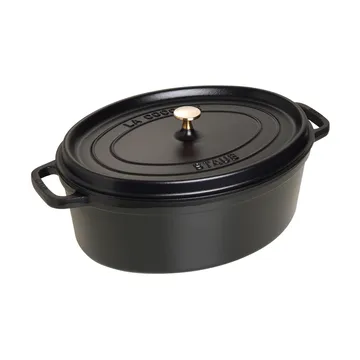 Staub owalny garnek żeliwny La Cocotte 8 L - Czarny - STAUB