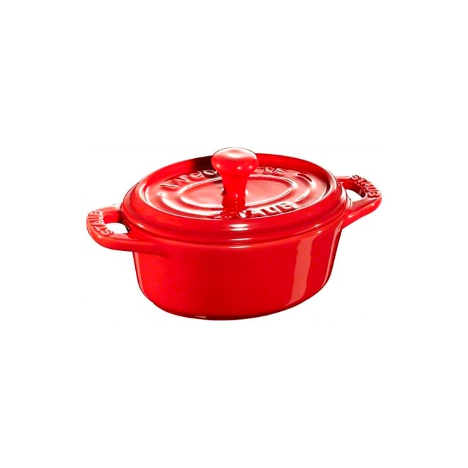 Staub owalny mini garnek 0,2 l - czerwony - STAUB