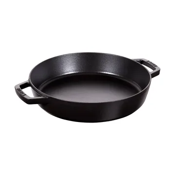Staub patelnia żeliwna z dwoma uchwytami, czarnay - Ø26 cm - STAUB