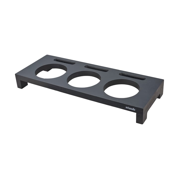 Staub stojak na 3 mini garnki - Czarny - STAUB