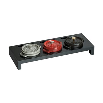Staub stojak na 3 mini garnki - Czarny - STAUB