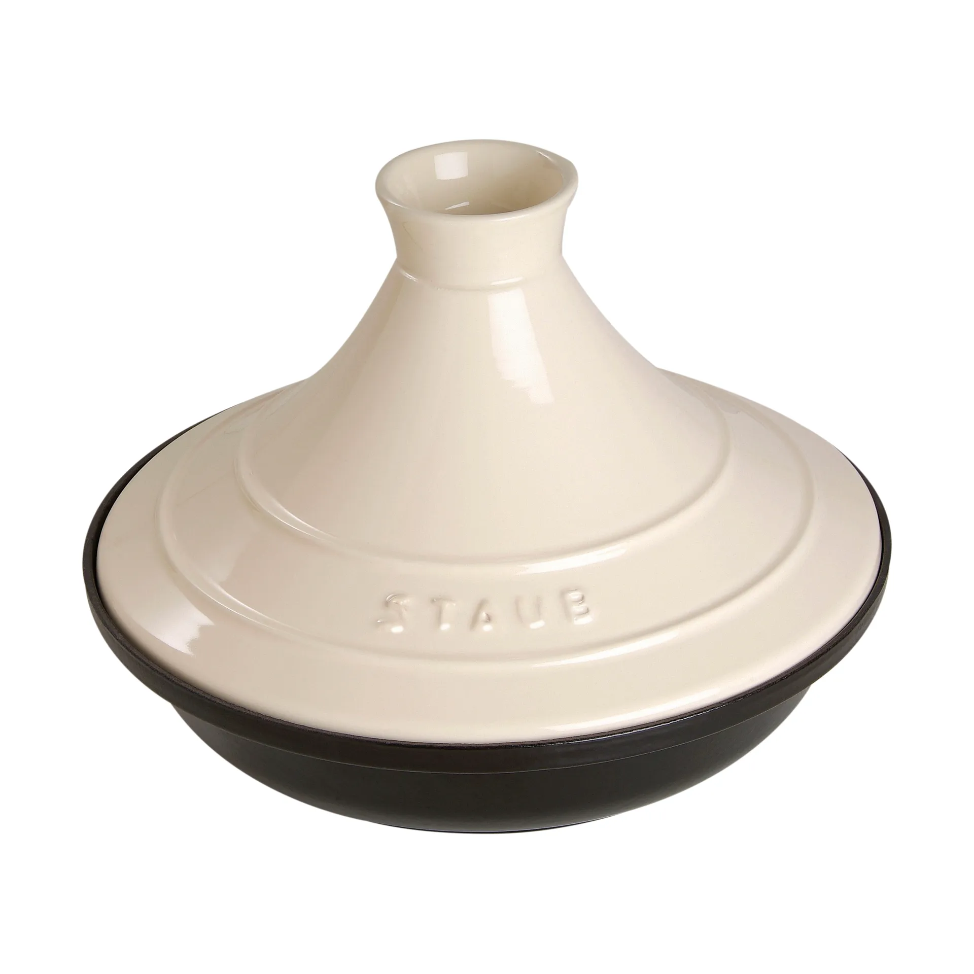 Staub Tagine z żeliwa beżowo-czarny, 20 cm STAUB