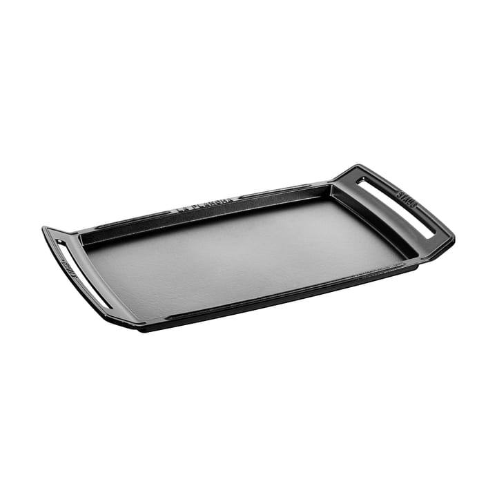 Staub Teppanyaki taca z uchwytami 38x25 cm - Czarny - STAUB
