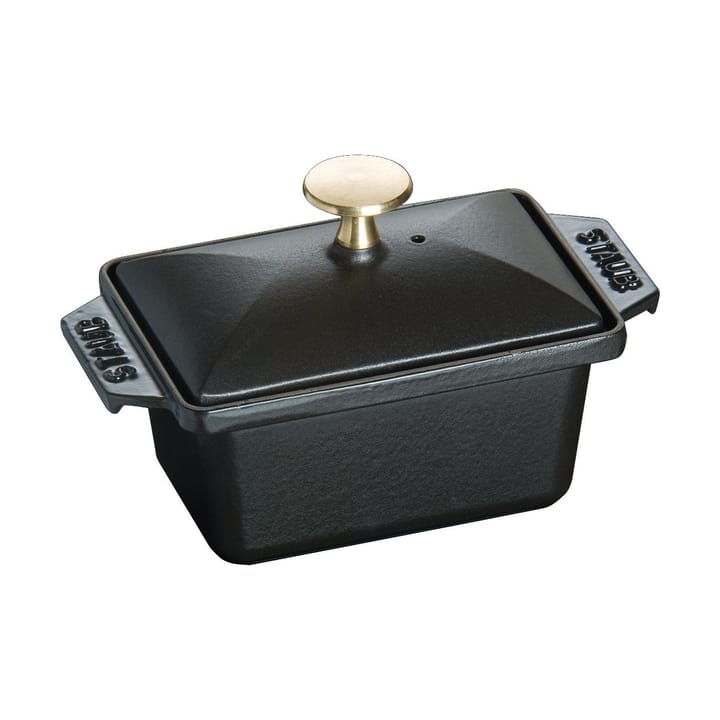 Staub Terrine żeliwne naczynie, czarna - 15x11 cm - STAUB