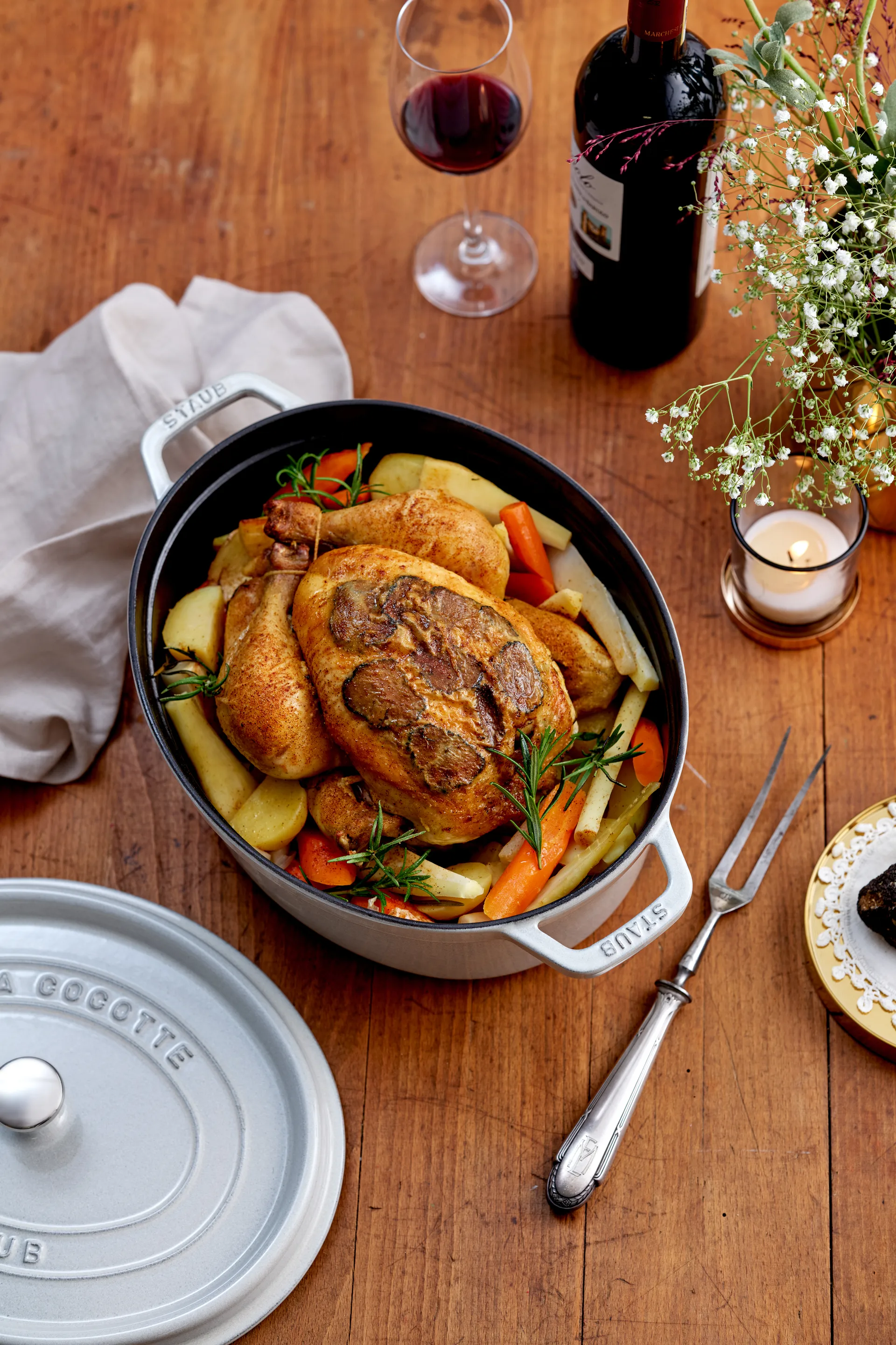 Staub White Truffle garnek owalny, 5,5 l STAUB