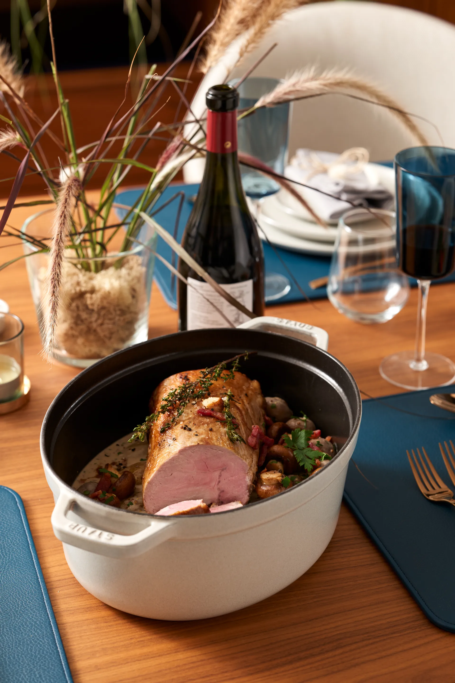 Staub White Truffle garnek owalny, 8 l STAUB