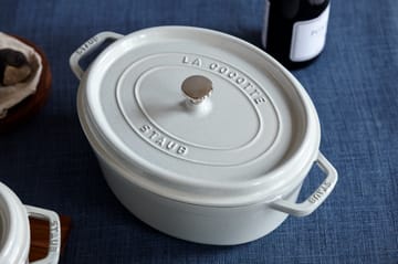 Staub White Truffle garnek owalny - 8 l - STAUB