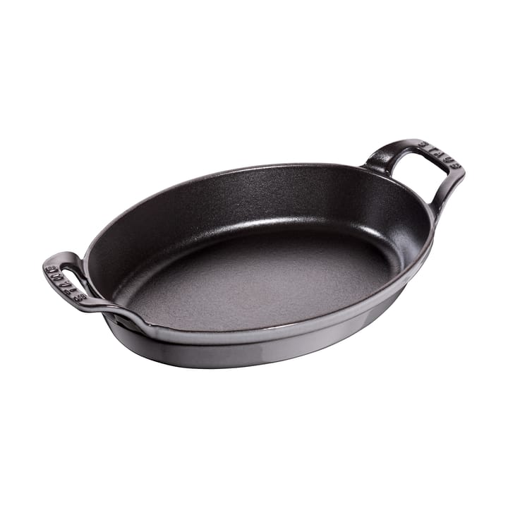 Staub żeliwna forma do zapiekania, owalne  24 cm - Grafitowy szary - STAUB