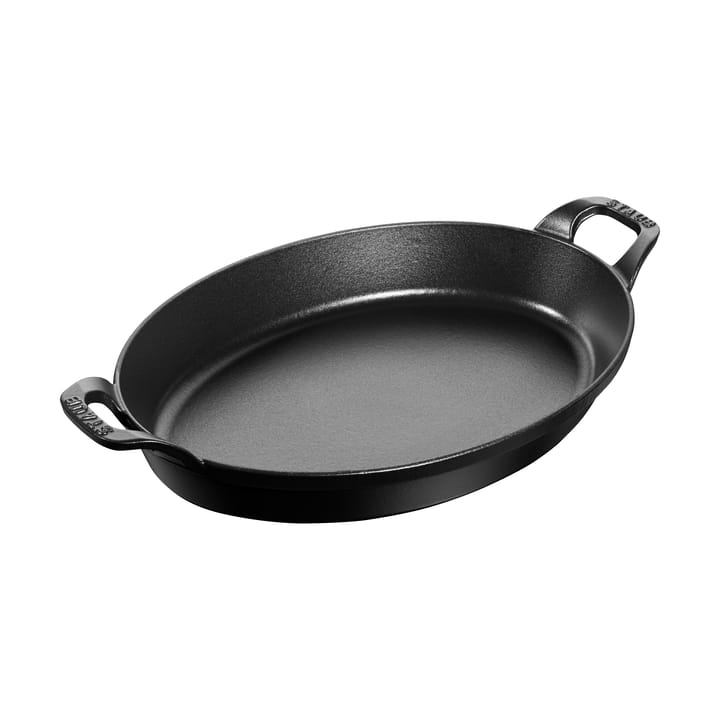 Staub żeliwna forma do zapiekania, owalne 32 cm - Czarny - STAUB