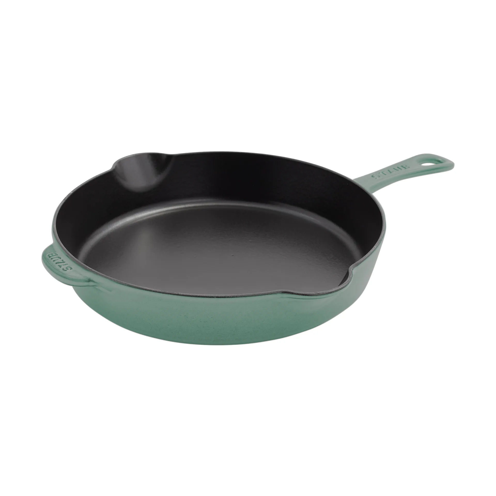 Staub żeliwna patelnia z wylewkami Ø28 cm, Eukaliptus STAUB