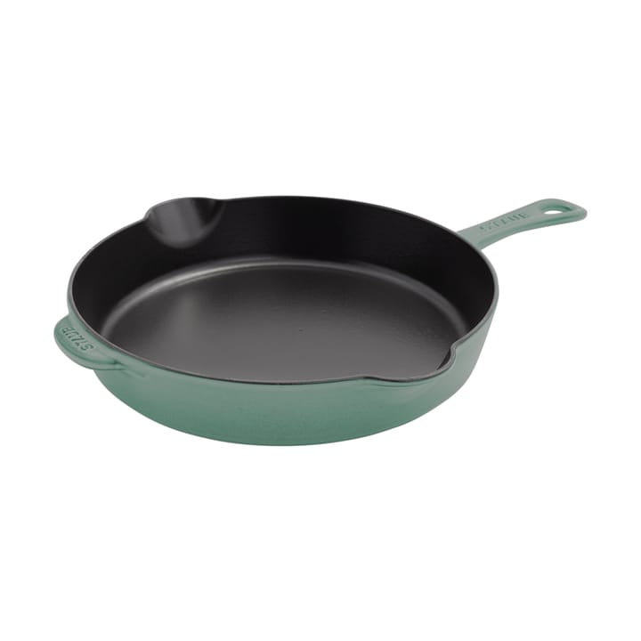 Staub żeliwna patelnia z wylewkami Ø28 cm - Eukaliptus - STAUB