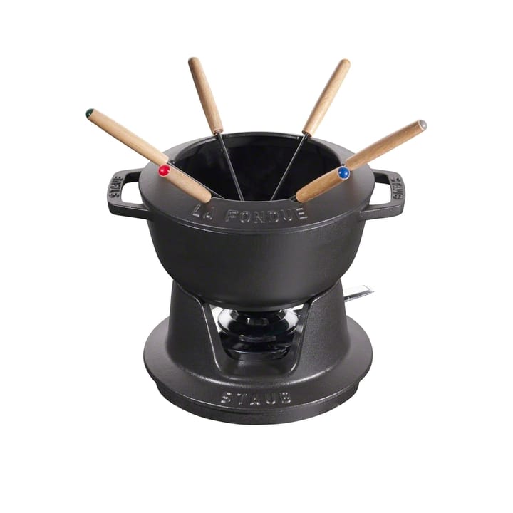 Staub zestaw do fondue 1,65 l - czarny - STAUB