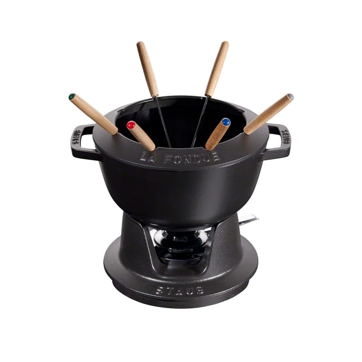 Staub zestaw do fondue 2,35 l - czarny - STAUB