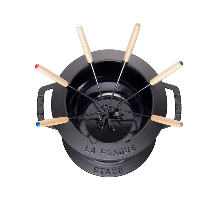 Staub zestaw do fondue 2,35 l - czarny - STAUB