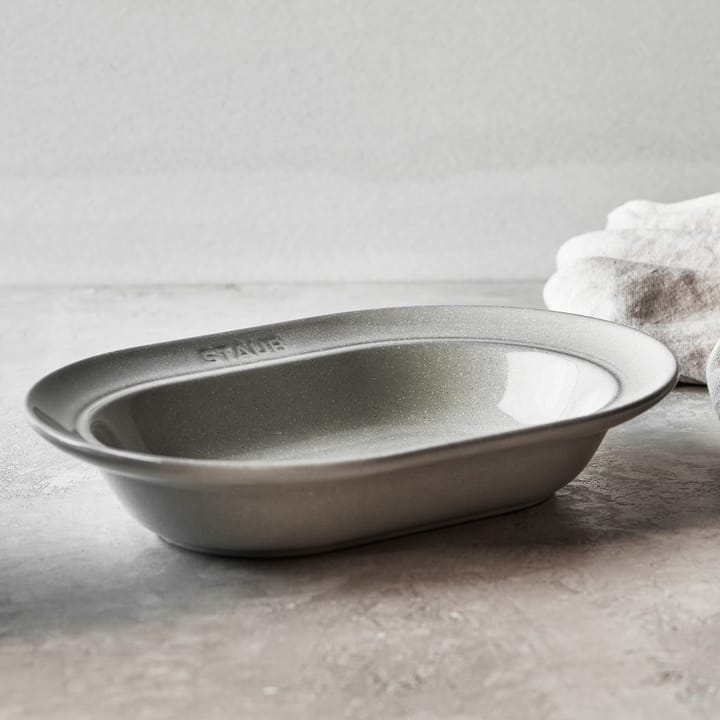 Talerz owalny Staub New White Truffle, 25 cm STAUB