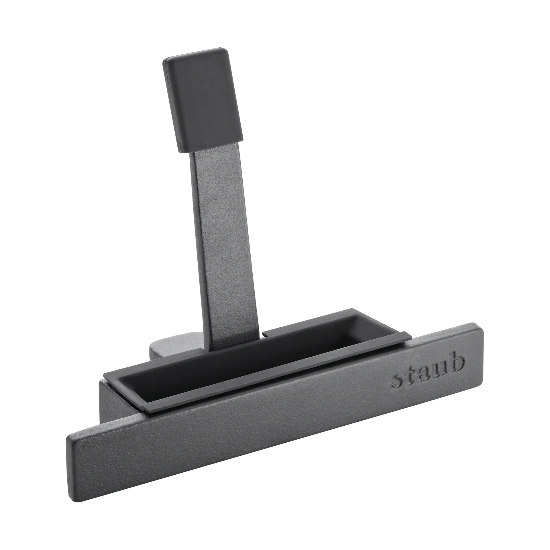 Uchwyt pokrywy żeliwo i silikon Staub, Czarny STAUB