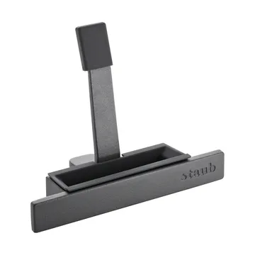 Uchwyt pokrywy żeliwo i silikon Staub - Czarny - STAUB