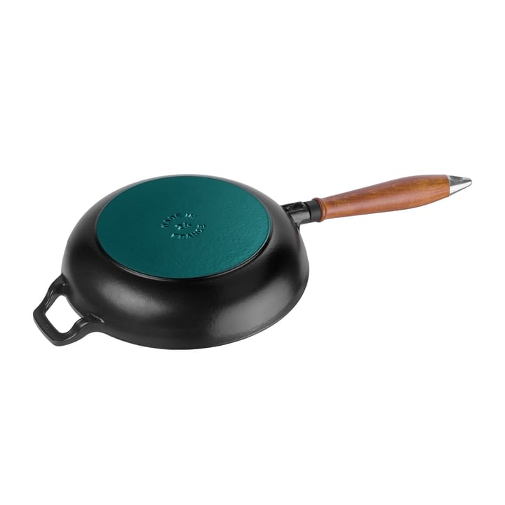 Vintage patelnia z drewnianą rączką Ø24 cm, Czarny STAUB