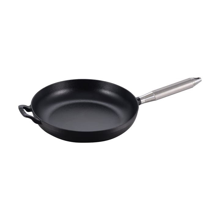 Żeliwna patelnia Buster & Punch czarna Ø28 cm - Stalowy uchwyt - STAUB