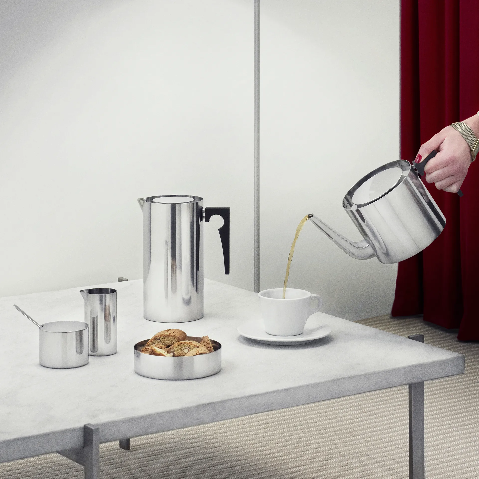 AJ Cylinda-line dzbanek do śmietanki 150 ml, Nierdzewne Stelton