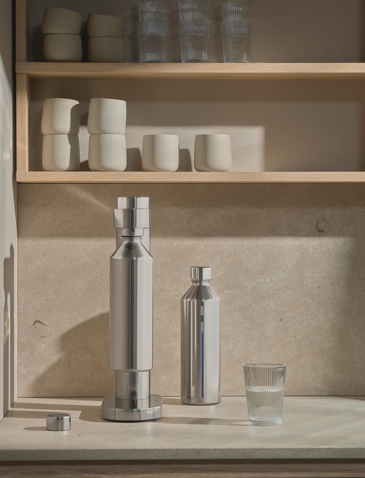 Butelka na wodę gazowaną do saturatora Brus 1,2 L., Steel Stelton