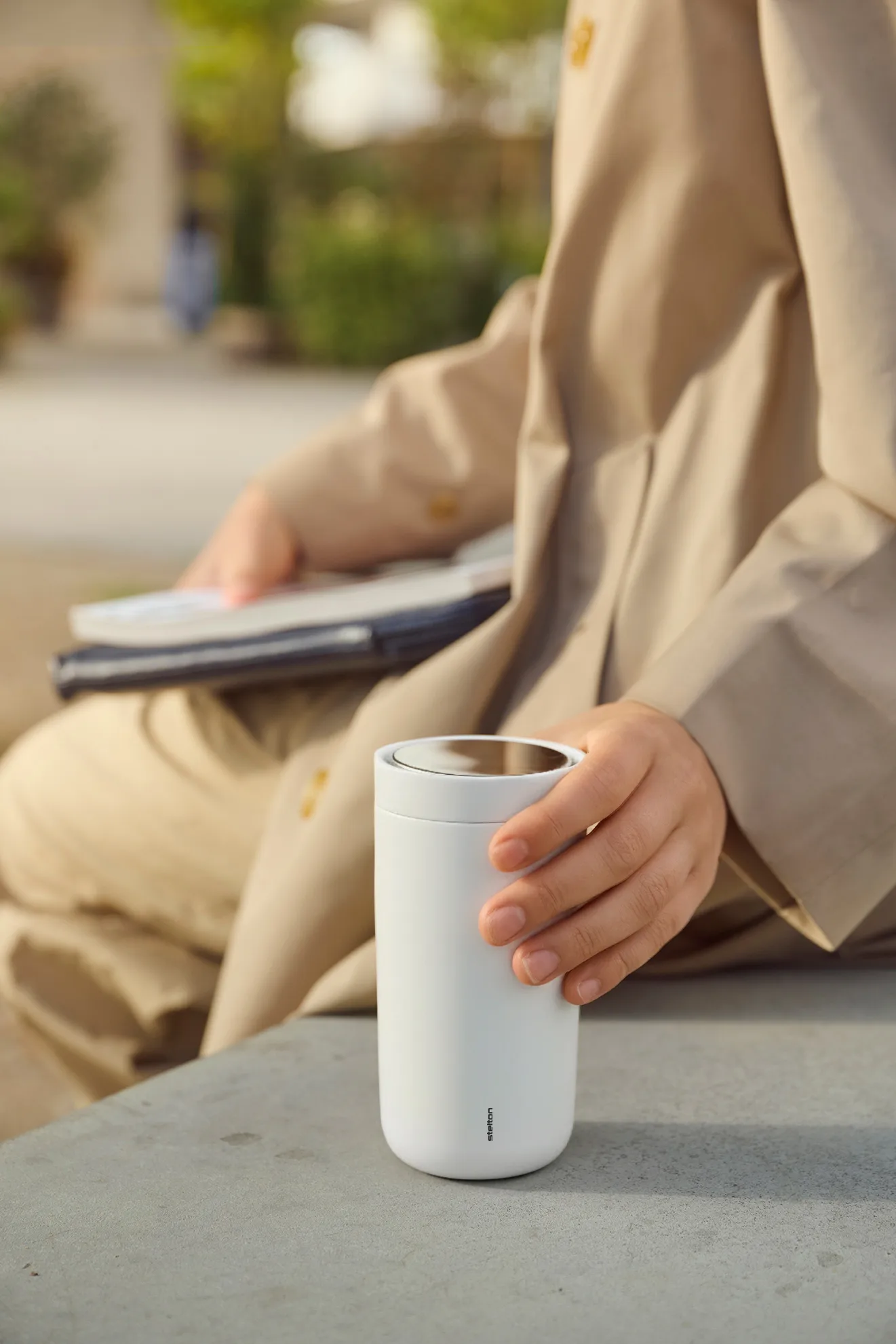 Kubek termiczny To Go Click 0,2 l, Soft chalk Stelton