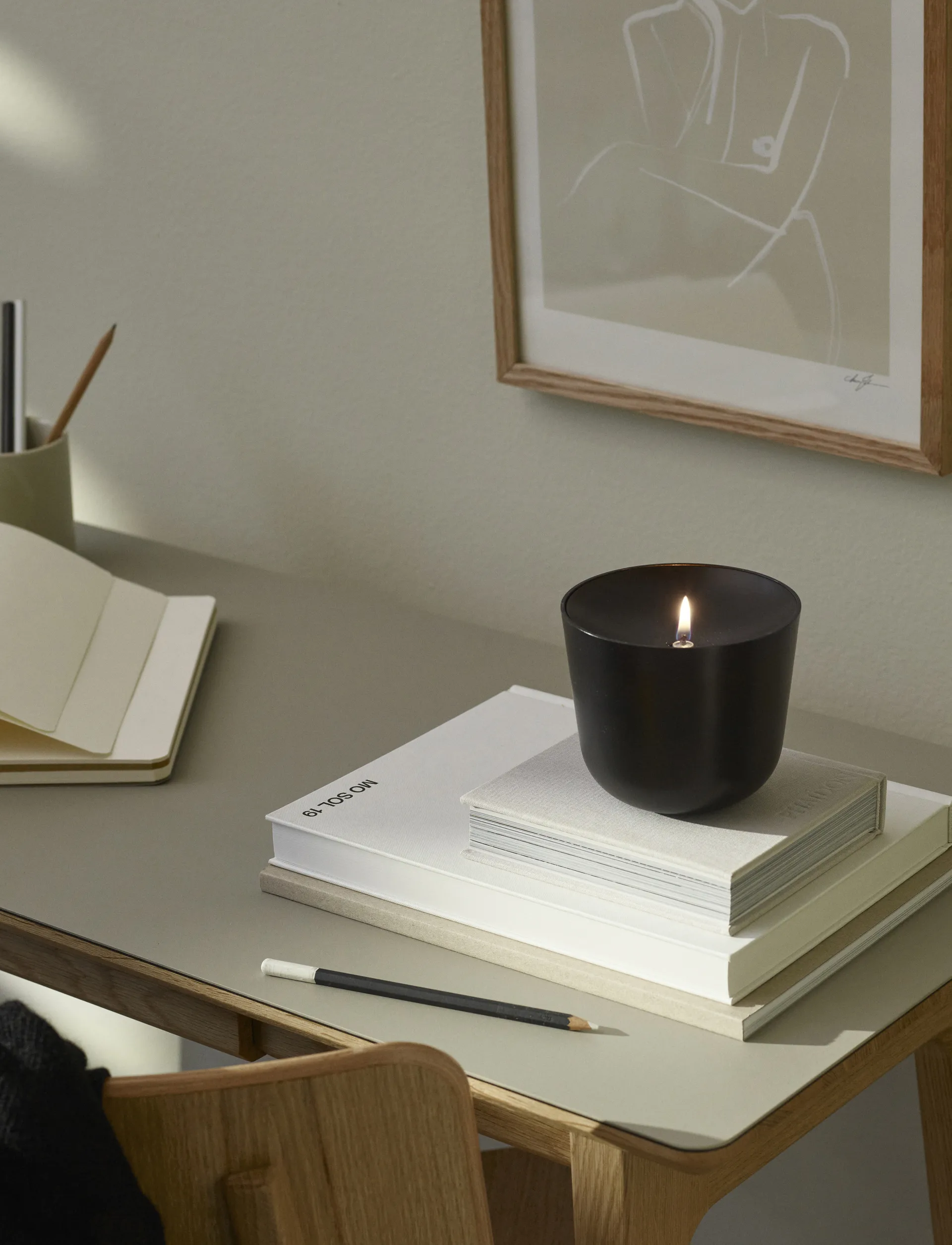 Lampa naftowa Solis Ø11,5 cm, Soft black Stelton