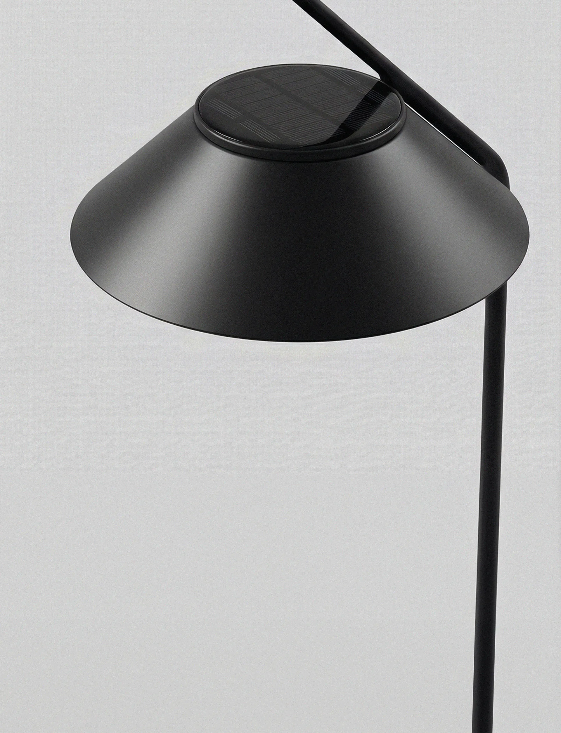 Lampa solarna Vinkel, słupek ze statywem, Black Stelton
