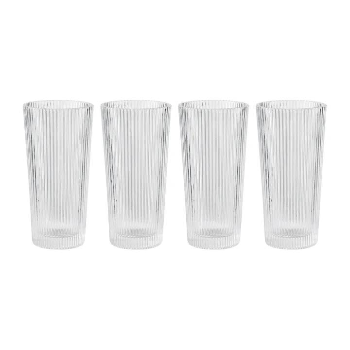 Pilastro szklanki do long drinków 300 ml, zestaw 4 sztuki - Clear - Stelton